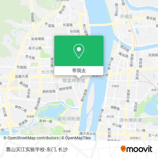 麓山滨江实验学校-东门地图