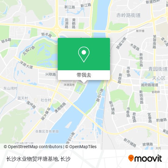 长沙水业物贸坪塘基地地图