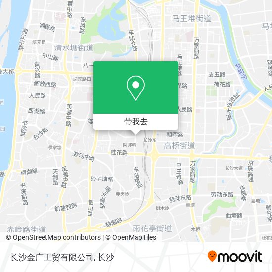 长沙金广工贸有限公司地图