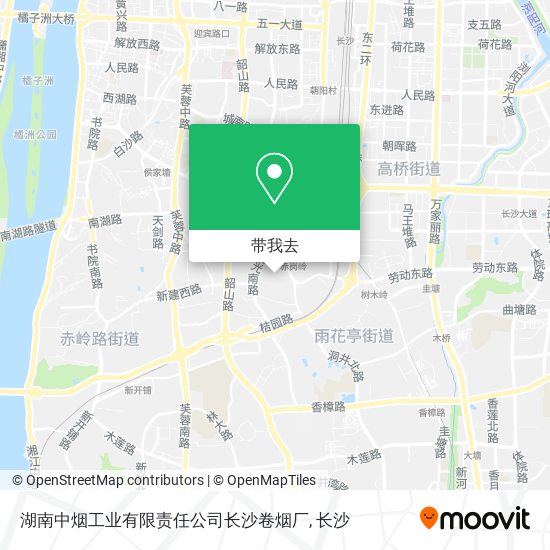 湖南中烟工业有限责任公司长沙卷烟厂地图