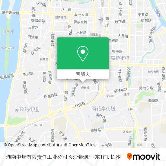 湖南中烟有限责任工业公司长沙卷烟厂-东1门地图