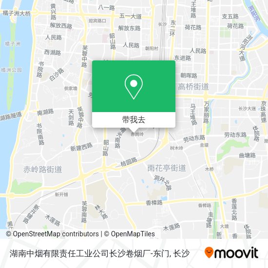 湖南中烟有限责任工业公司长沙卷烟厂-东门地图