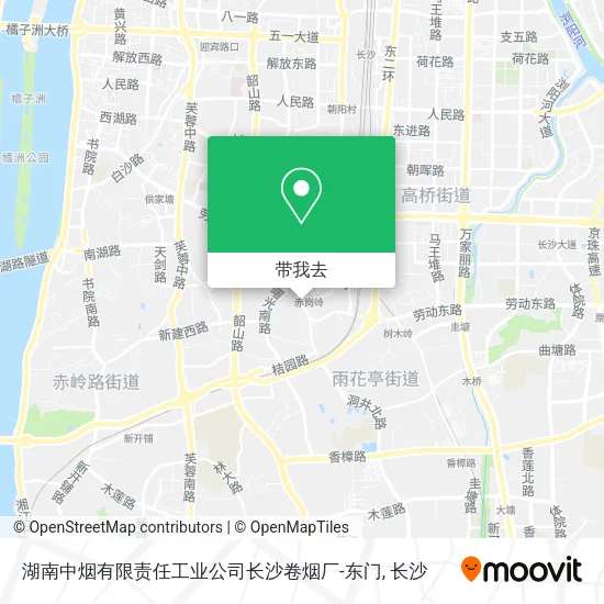 湖南中烟有限责任工业公司长沙卷烟厂-东门地图
