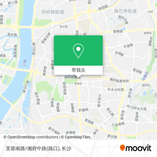 芙蓉南路/湘府中路(路口)地图