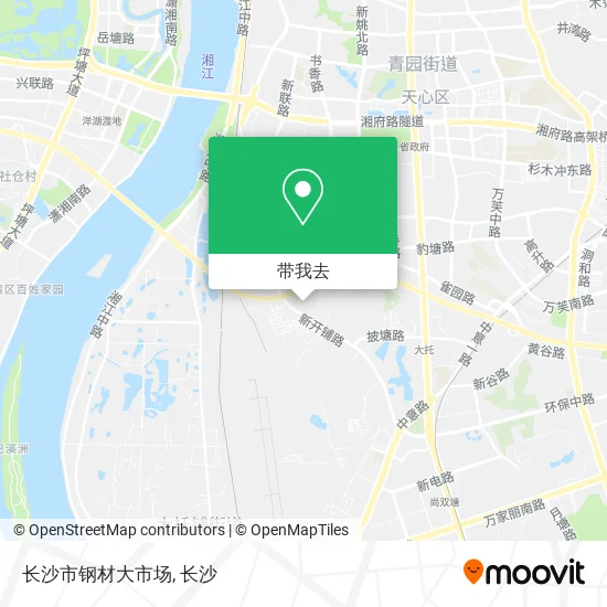 长沙市钢材大市场地图