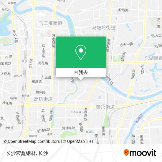 长沙宏鑫钢材地图