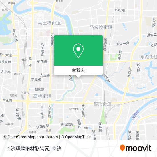 长沙辉煌钢材彩钢瓦地图
