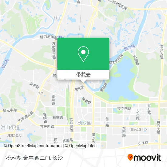 松雅湖·金岸-西二门地图