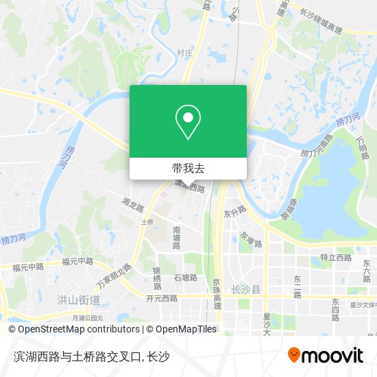 滨湖西路与土桥路交叉口地图