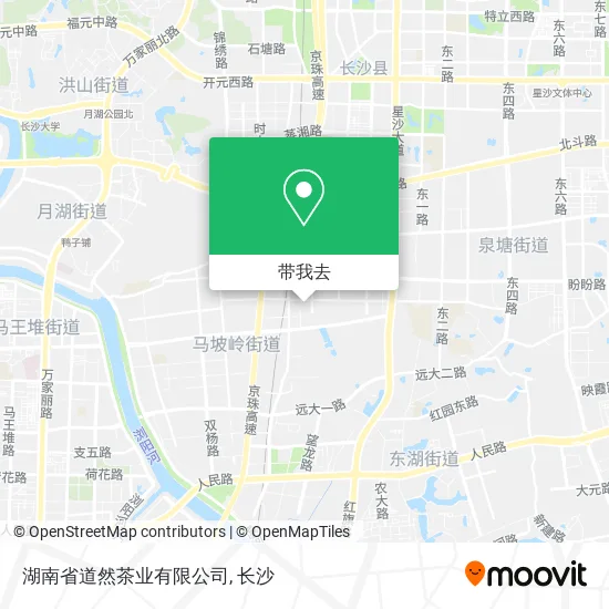 湖南省道然茶业有限公司地图