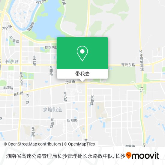 湖南省高速公路管理局长沙管理处长永路政中队地图