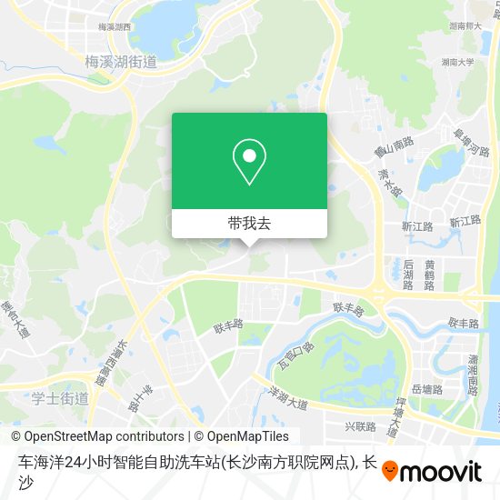车海洋24小时智能自助洗车站(长沙南方职院网点)地图
