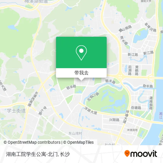 湖南工院学生公寓-北门地图