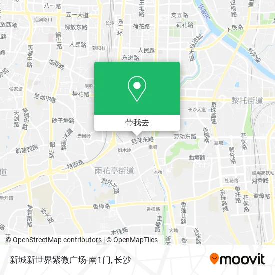 新城新世界紫微广场-南1门地图