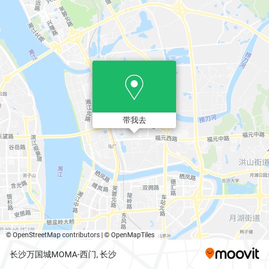 长沙万国城MOMA-西门地图
