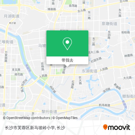 长沙市芙蓉区新马坡岭小学地图