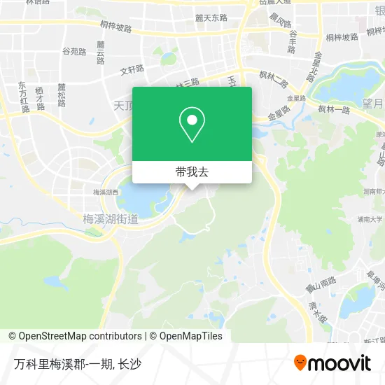 万科里梅溪郡-一期地图