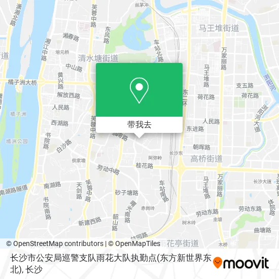 长沙市公安局巡警支队雨花大队执勤点(东方新世界东北)地图