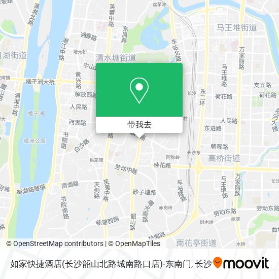 如家快捷酒店(长沙韶山北路城南路口店)-东南门地图