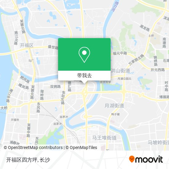 开福区四方坪地图