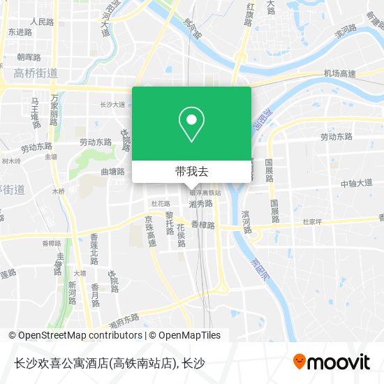 长沙欢喜公寓酒店(高铁南站店)地图