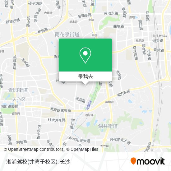 湘浦驾校(井湾子校区)地图