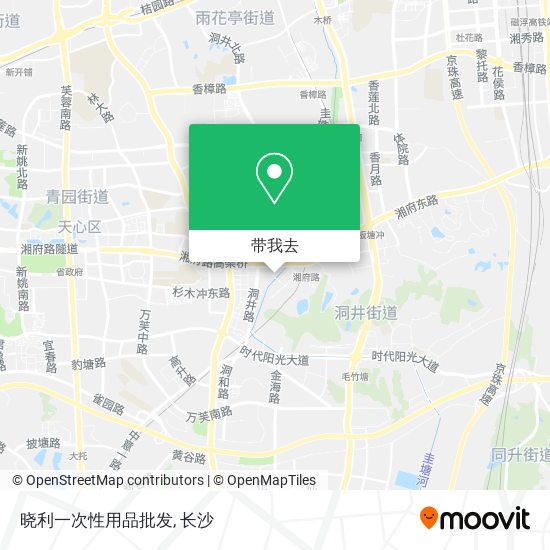 晓利一次性用品批发地图