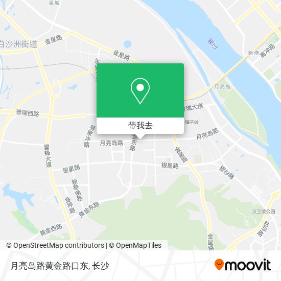 月亮岛路黄金路口东地图