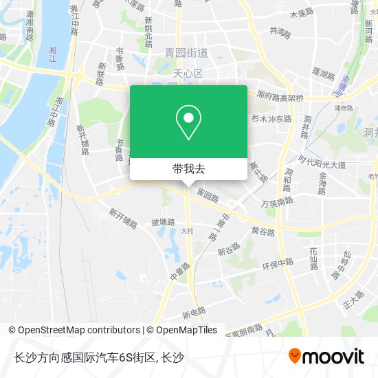 长沙方向感国际汽车6S街区地图