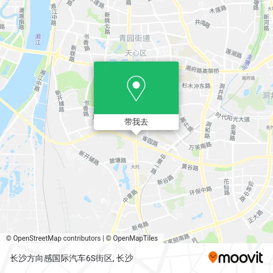 长沙方向感国际汽车6S街区地图