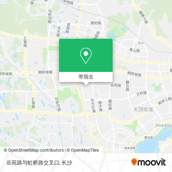 谷苑路与虹桥路交叉口地图