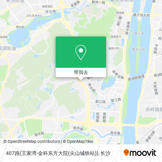 407路(王家湾-金科东方大院(尖山城铁站))地图