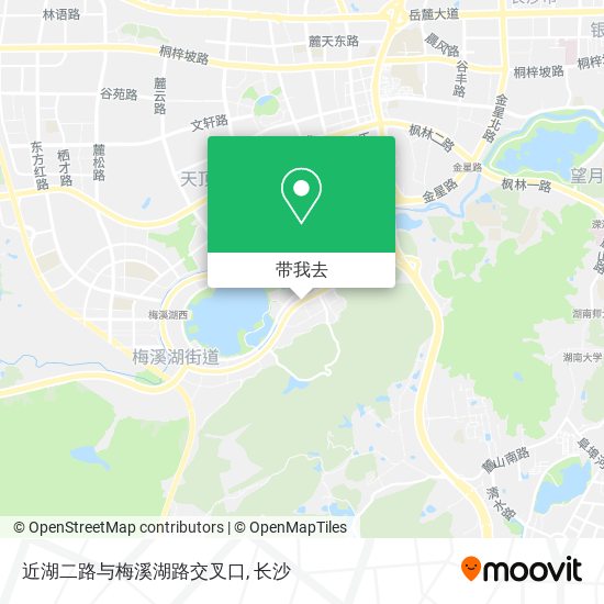 近湖二路与梅溪湖路交叉口地图