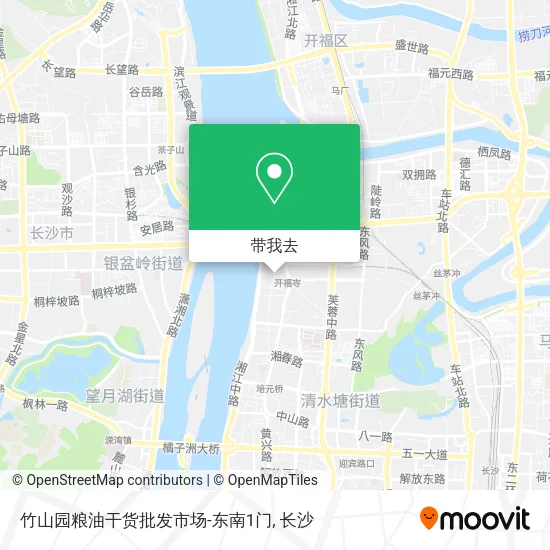 竹山园粮油干货批发市场-东南1门地图