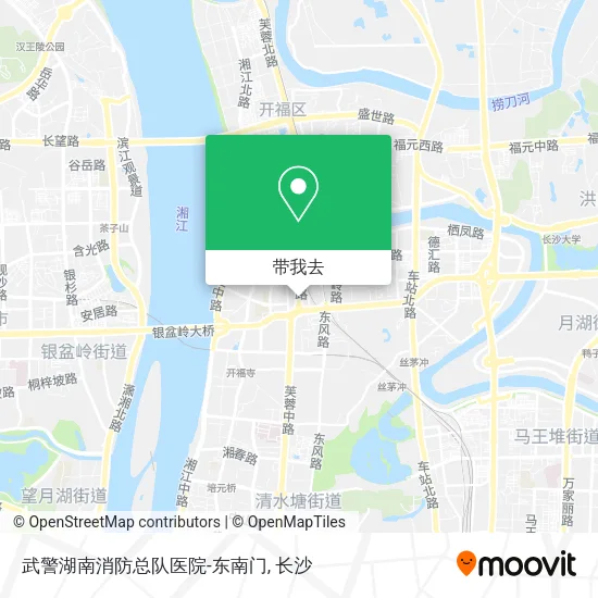 武警湖南消防总队医院-东南门地图
