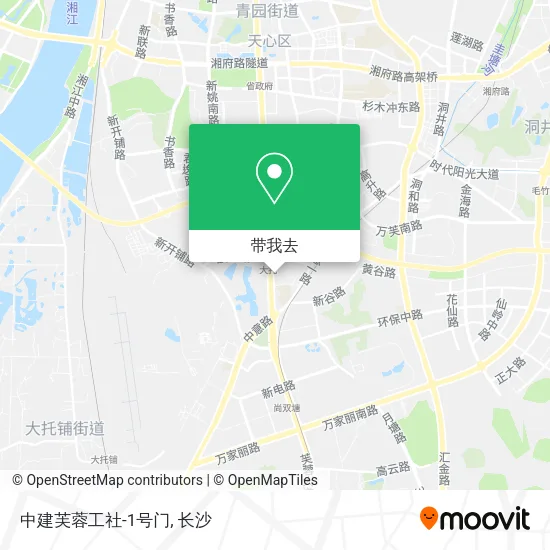 中建芙蓉工社-1号门地图