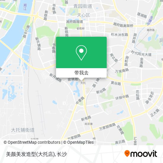 美颜美发造型(大托店)地图