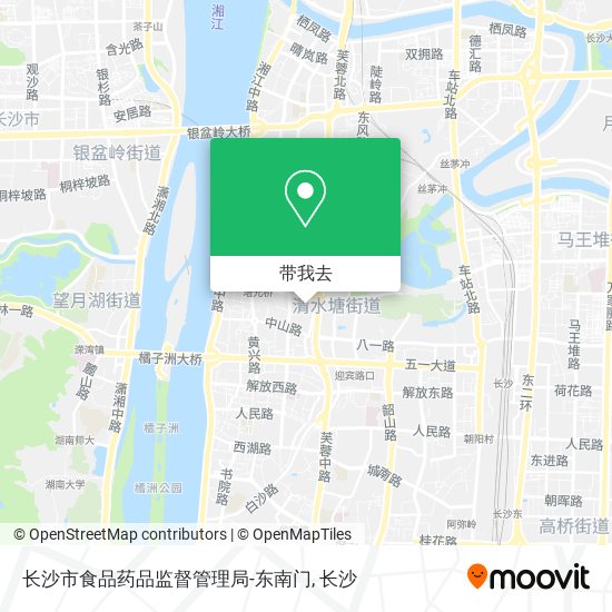 长沙市食品药品监督管理局-东南门地图
