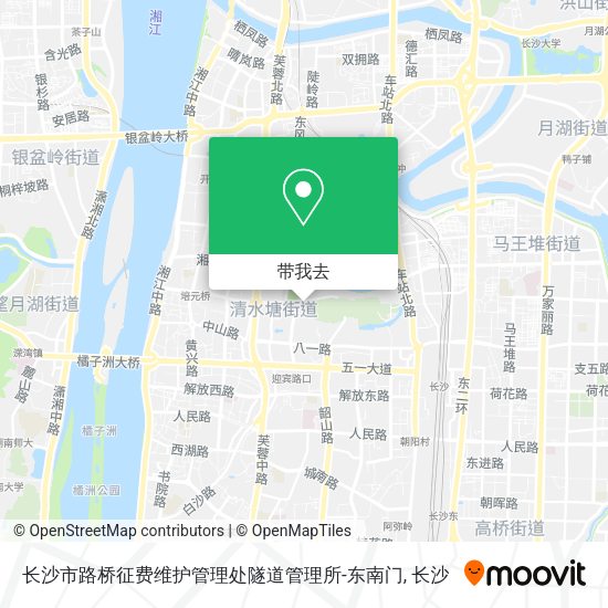 长沙市路桥征费维护管理处隧道管理所-东南门地图