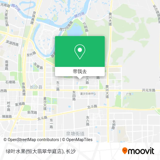 绿叶水果(恒大翡翠华庭店)地图