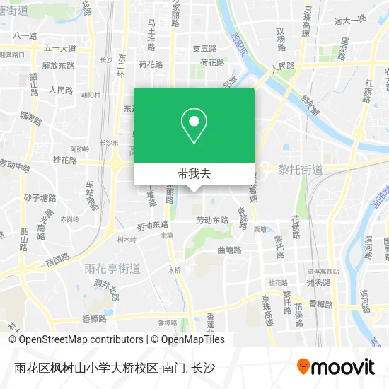 雨花区枫树山小学大桥校区-南门地图