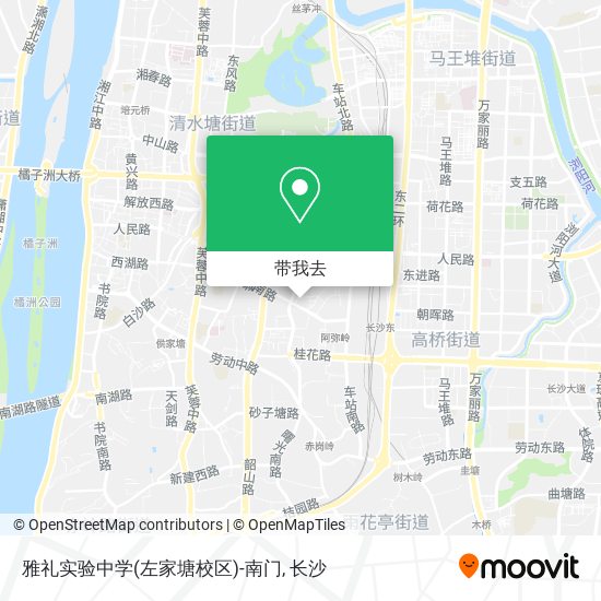 雅礼实验中学(左家塘校区)-南门地图
