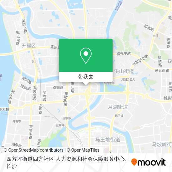 四方坪街道四方社区-人力资源和社会保障服务中心地图