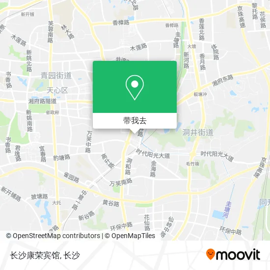 长沙康荣宾馆地图