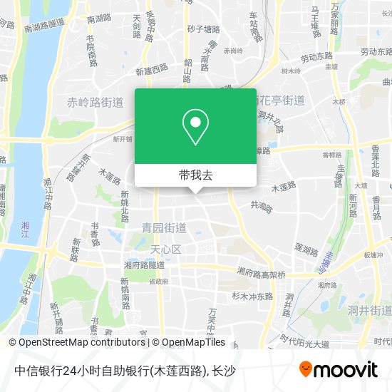 中信银行24小时自助银行(木莲西路)地图