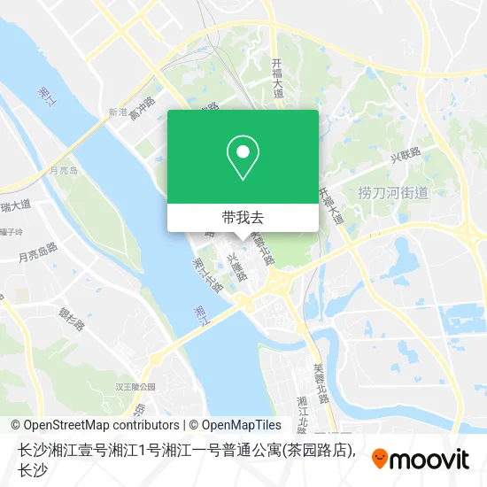 长沙湘江壹号湘江1号湘江一号普通公寓(茶园路店)地图