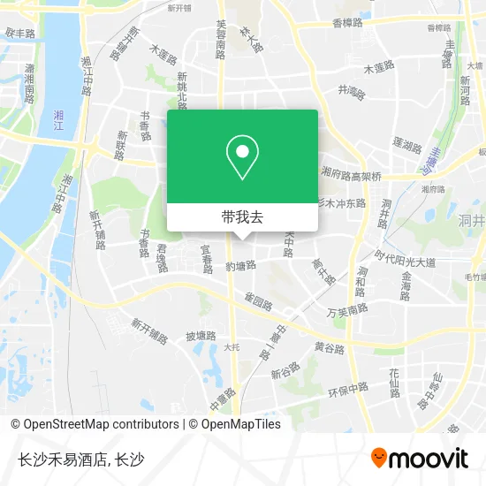 长沙禾易酒店地图