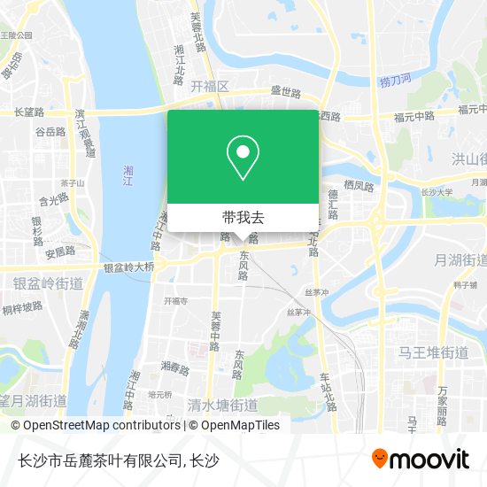 长沙市岳麓茶叶有限公司地图