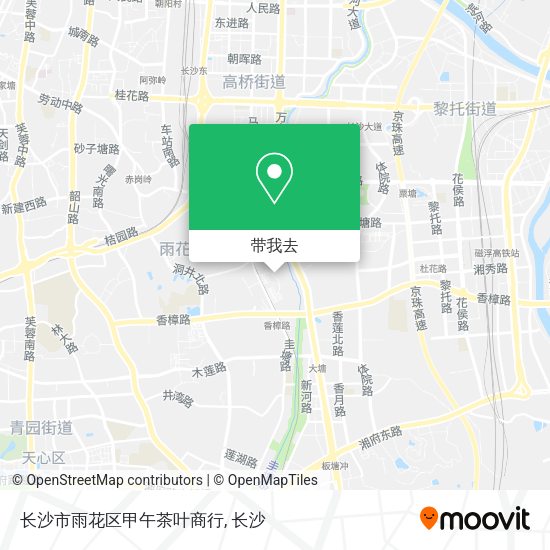长沙市雨花区甲午茶叶商行地图