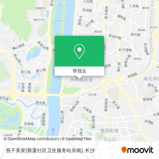 燕子美发(新厦社区卫生服务站东南)地图